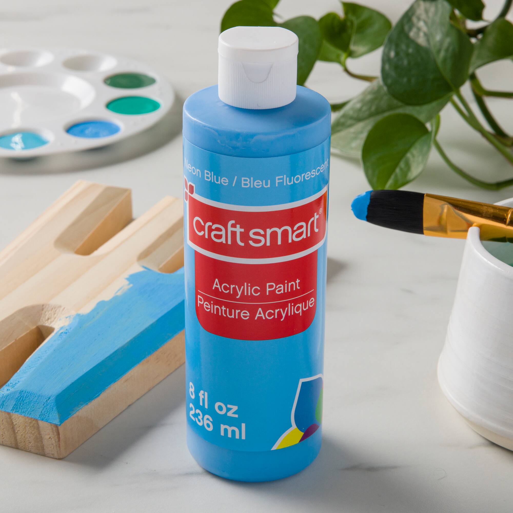 8 Pack: 8oz. Neon Acrylic Paint by Craft Smart